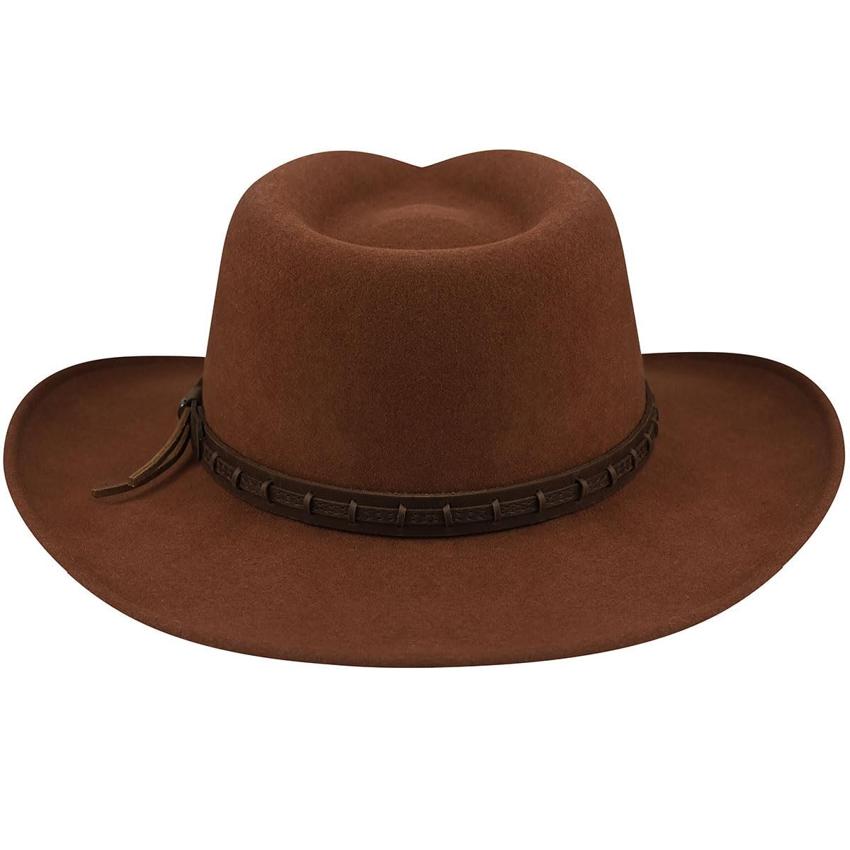 Bailey of Hollywood Firehole Brown LiteFelt® Wool Cowboy Hat USA Firehole - Carolina Hat Company main image 2