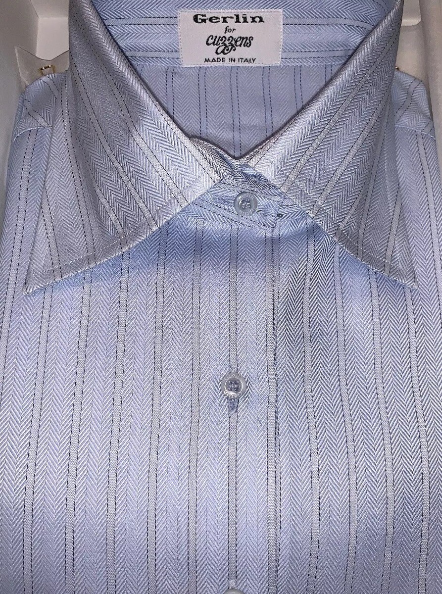 Chemise De Bureau Gerlin Italian – Neuve Sans étiquettes – Taille S Rayée Rose Et Noir