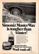 Simoniz Master Wax Is Tougher Than Winter!-Vintage Print Ad