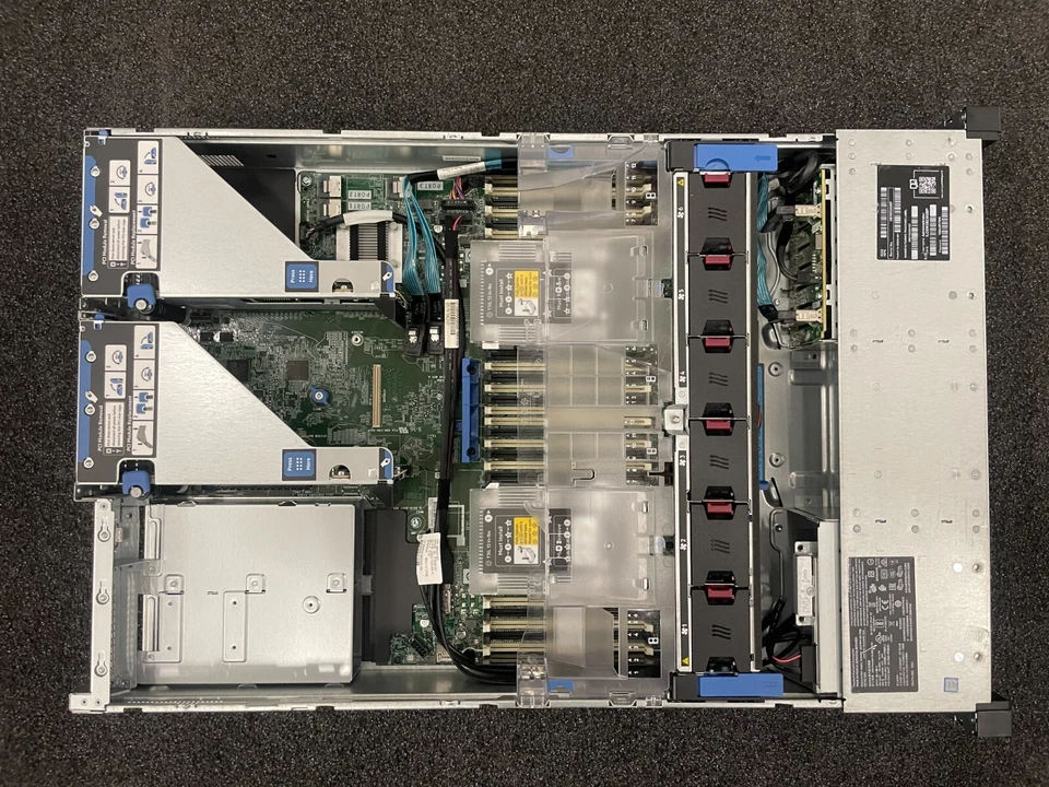 HPE DL380 Gen10 8 x SFF - 2 x Xeon Gold 5118- 128GB Memory- No Drives - 2x PS - Image 4 of 4