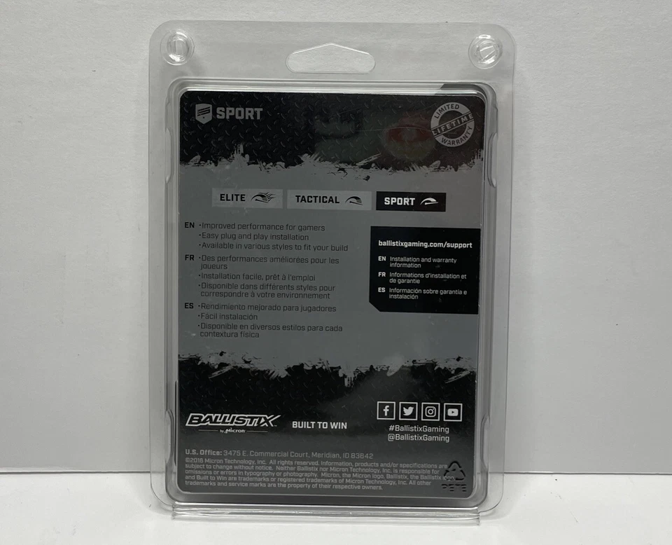 Ballistix Sport 8GB (2 X 4GB) DIMM (DDR4-2400) Memory RAM - Image 2 of 4