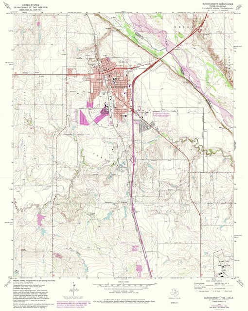 Topo Map Texas Quad USGS 1972 23.00 x 28.83 eBay