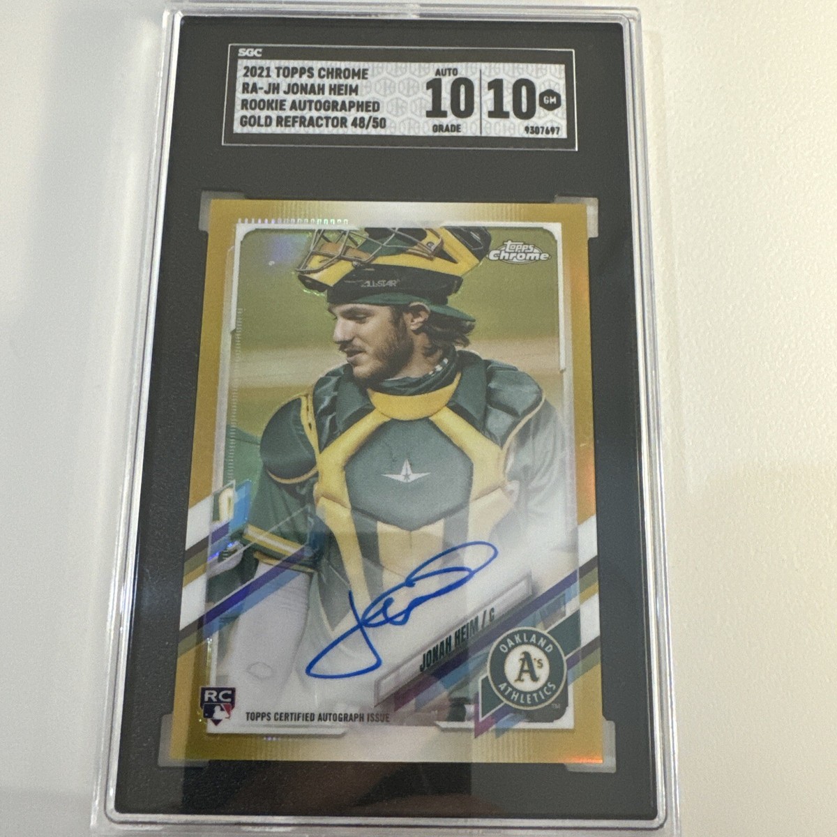 Buy 2021 Topps Chrome - Rookie Autographs Jonah Heim #RA-JH