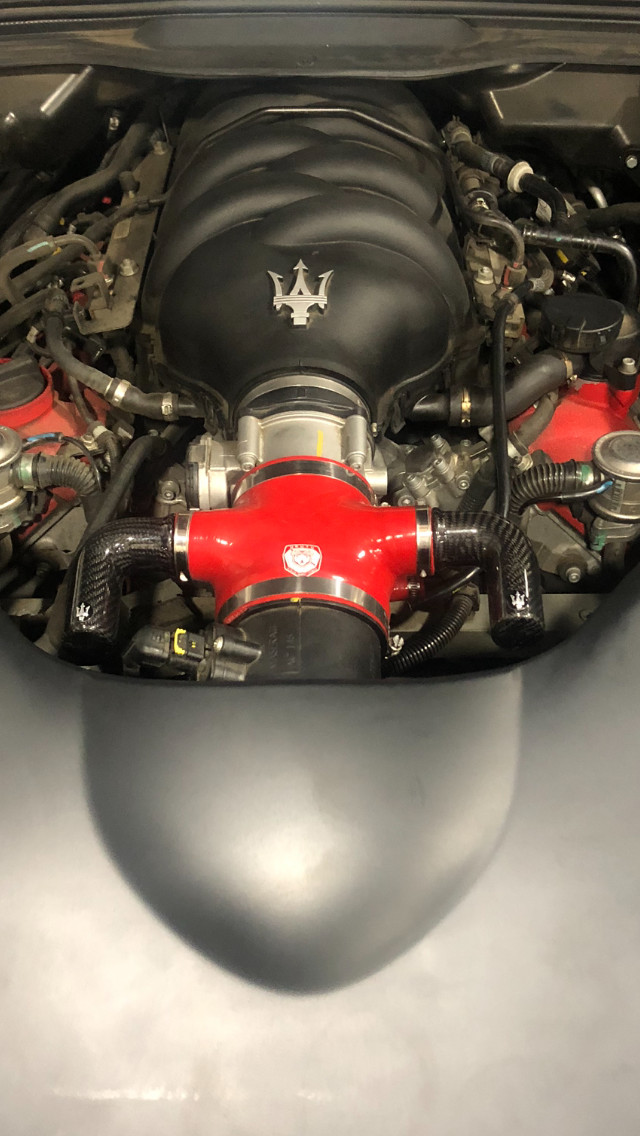 Maserati GranTurismo - QP Upgraded Air Intake + Carbon Fiber sound chamber set