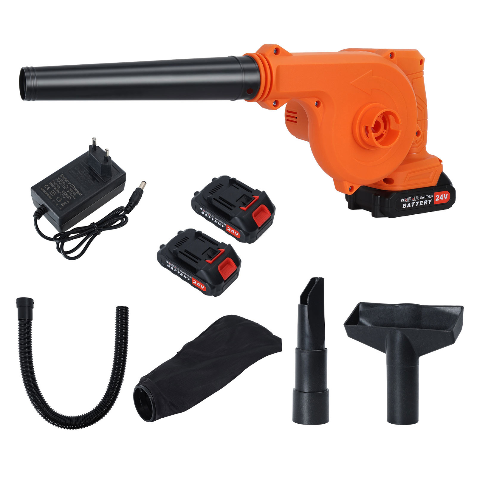 21V Cordless Leaf Blower 20000RPM 150CFM 600W for Dust Snow Leaves-image