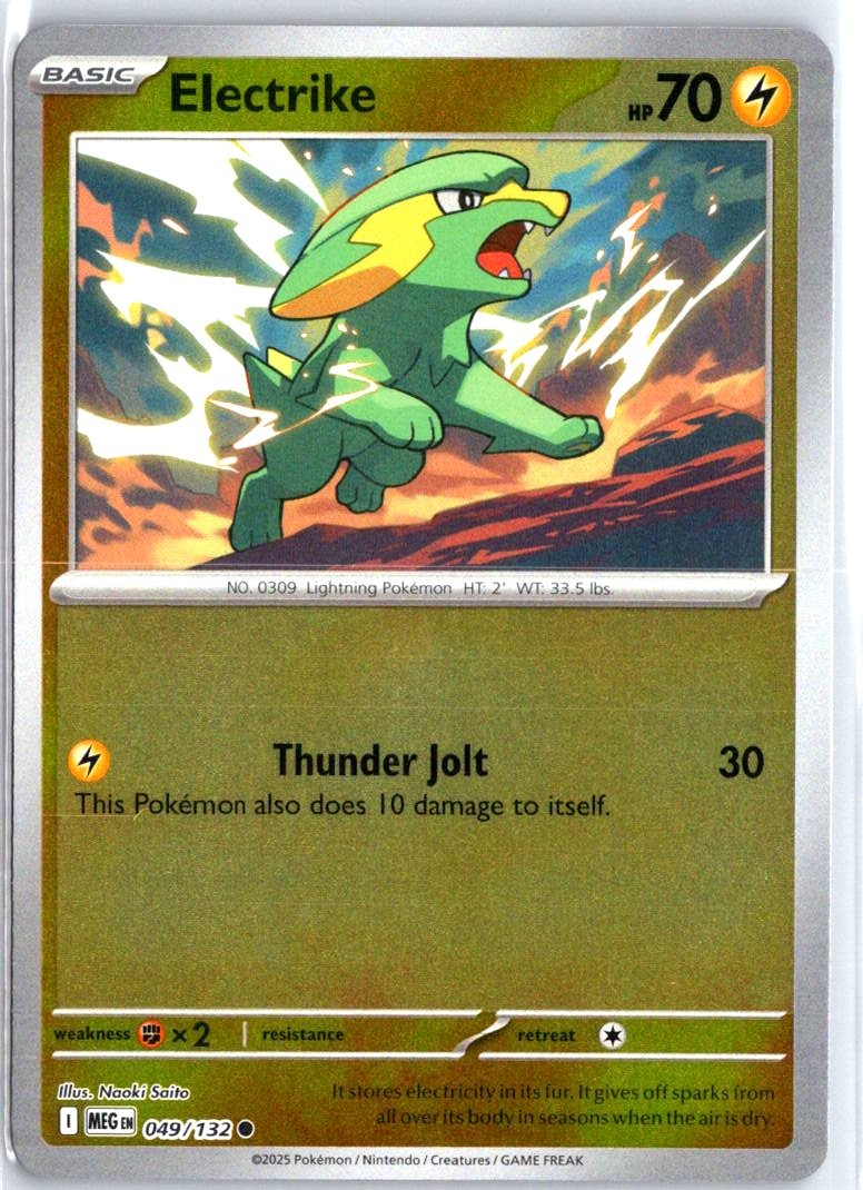 Electrike 049/132 Common Reverse Holo ME01: Mega Evolution