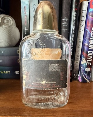 Vintage Empty Bourbon Whiskey Bottle Hand Made Sour Mash Kentucky Bar Display