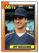 Jeff Musselman 1990 Topps #382 New York Mets VTG Baseball *318B