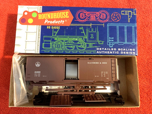 Roundhouse escala Ho B&O 40' ROUNDTOP BOXCAR artículo #1085 | Zustand: New