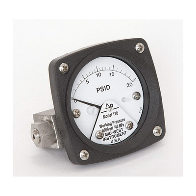 #ad #ad MIDWEST INSTRUMENT 120 AA 00 OO 20P Pressure Gauge0 to 20 psi 3GUZ4 $230.74
