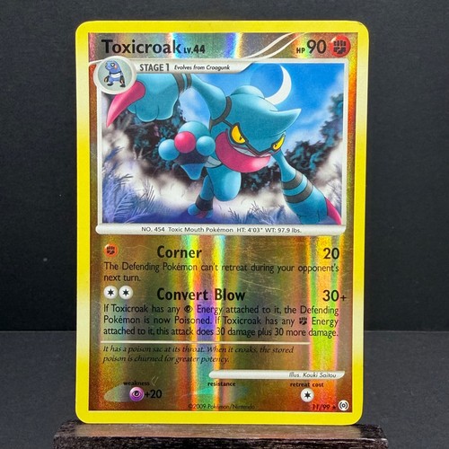 2009 Pokemon TCG Toxicroak Arceus Holo Rare 11/99
