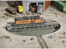 Walthers Cornerstone HO Scale Building/Structure Kit 90 Foot Train Turntable