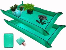 2 PCS Plant Repotting Mat for Indoor 2pcs 43.3in 29.5in rectangle , Green