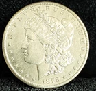 1878 CC Morgan Dollar AU++ in Grade White Coin Full Feathers