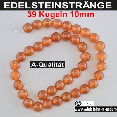 Karneol Kugel Strang Schmuck Ketten Zwischen Teile Perlen Beads Achat Kugeln DIY