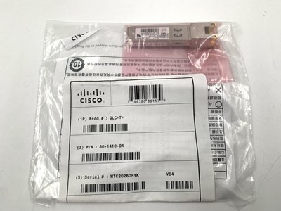CISCO GLC-T= Transceiver SFP 1000BASE RJ45 30-1410-04 NEW
