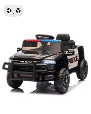 Kids Ride On Police Cars, Licensed RAM 12V Electric Ride On Police Car w/Remo...