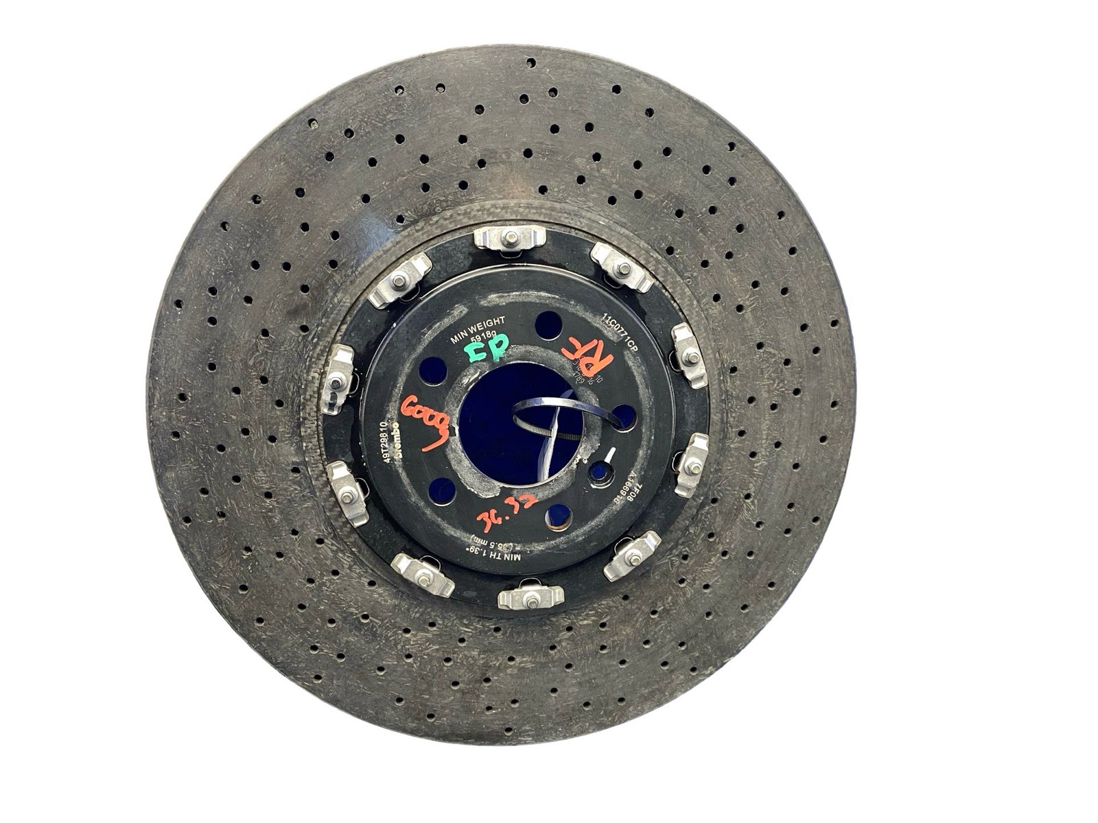 2016-2021 Mclaren 570s RWD 3.8L Front Right Brembo Carbon Ceramic Brake Rotor