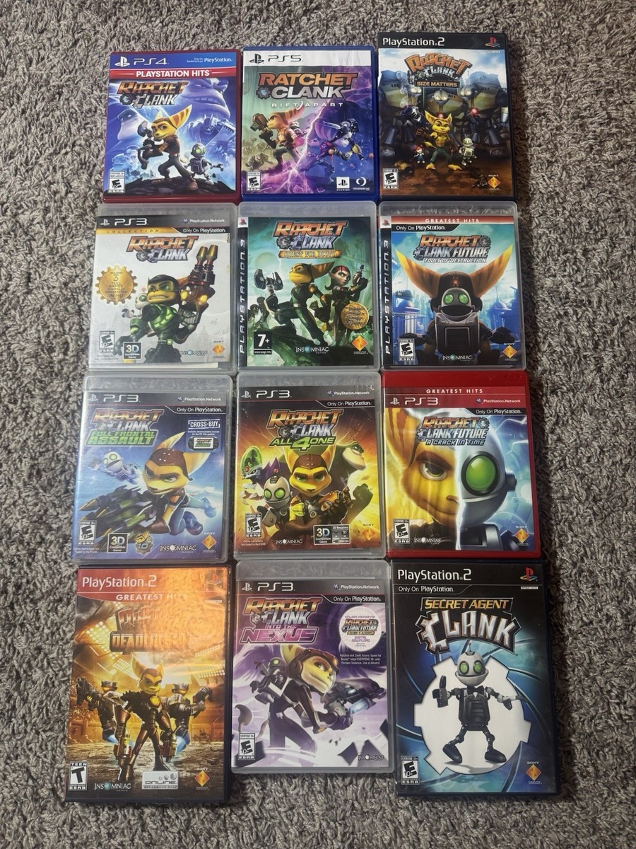 PS PS2 PS3 DS その他ゲーム詰め合わせ RATCHET & CLANK 12 GAME LOT PS2 PS3 PS4 PS5 SERIES COLLECTION