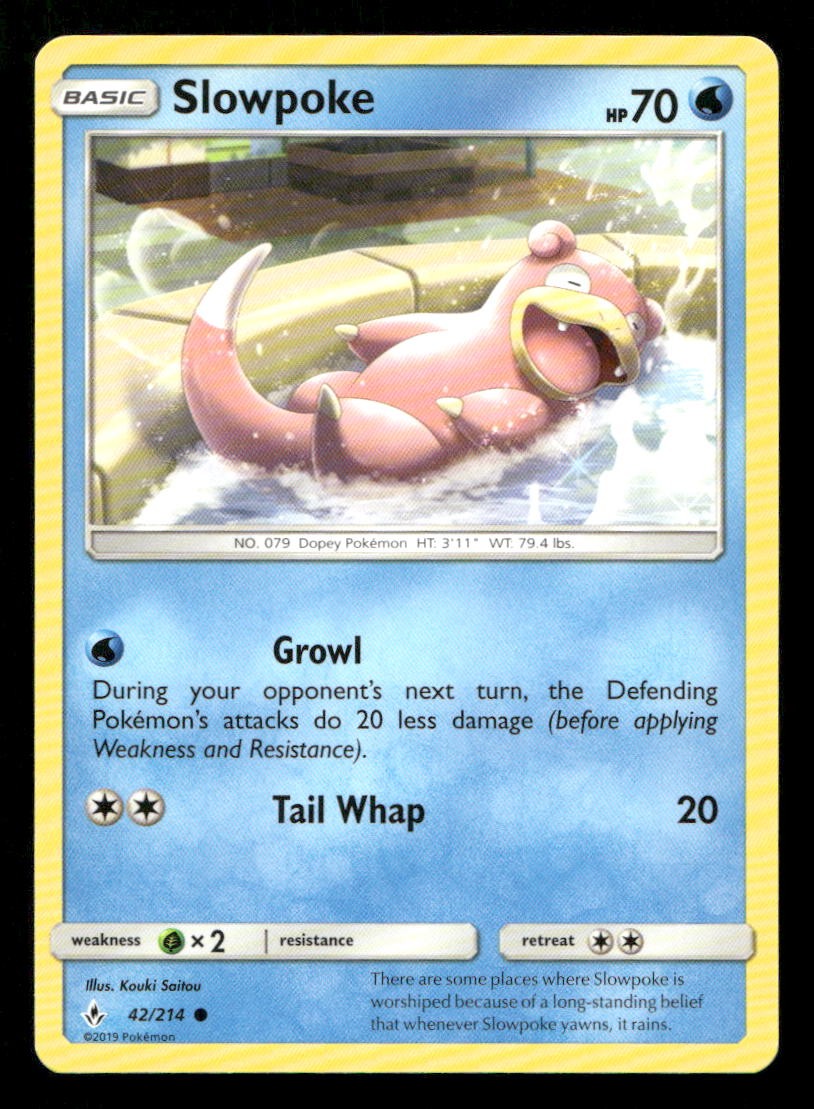 Slowpoke 42/214 Unbroken Bonds LP Pokemon