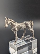 Miniatur Pferd Tier Figur Silber 835 vintage antik massiv schwer