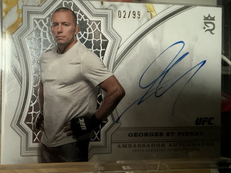 2024 Topps Royalty UFC Ambassador Auto  2/99 Georges St-Pierre #AA-GS Auto