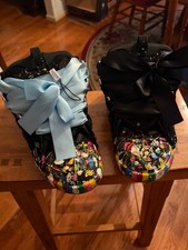 Lavin Gallery Dept Black Paint Splatter Curb Sneaker