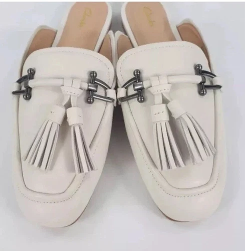 Scarpe da donna Clarks Pure2 in pelle con bordo bianco e pelle taglia UK 5 5 D EU 39.