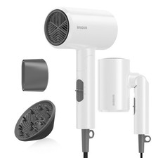 Blow Dryer with Diffuser, 1875W Fast-Drying, Foldable, Ionic Turbo Hair Dryer...