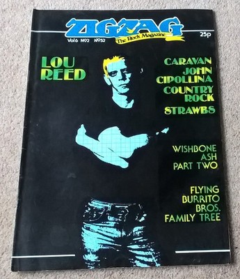 Zigzag   Rock Magazine, Issue 52 May 1975 - Lou Reed, Caravan, Strawbs