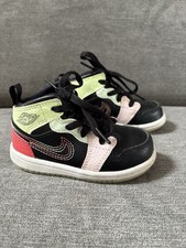 Toddler Nike Air Jordan 1 Mid SE Glow in the Dark AV5172-076 Size 6C