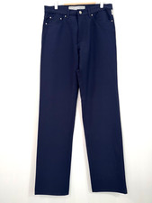 Versace Jeans Couture Navy Pants 33 Italy Medusa Logo Stretch