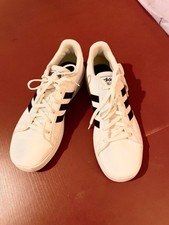 Adidas black white girls sneakers Grand Court SIZE: 6. Never Worn