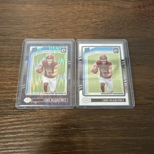 2024 Panini Donruss Optic Luke McCaffrey Purple Shock/Base Rookies!