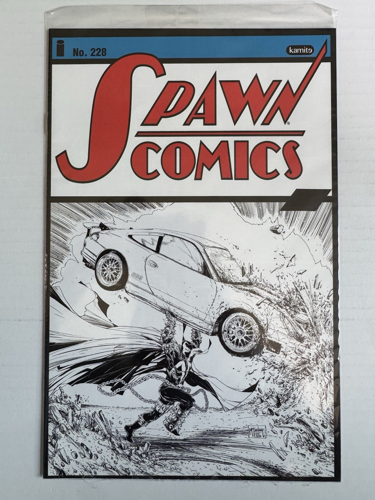 RARE SEALED Spawn 228 NM MX 1:25 Sketch Action Comics 1 Superman 2013 Foreign