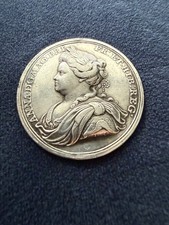 1713 Queen Anne Silver Peace of Utrecht Medal John Croker 35mm