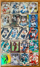 Lot of 20 Football Cards - Silver Prizm Inserts Rookies Vets Stars