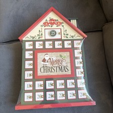 Kirkland Signature Log cabin Wooden Advent Calendar 25 days until christmas