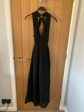 BNWT ZARA Black Cutwork Embroidery Dress Size M