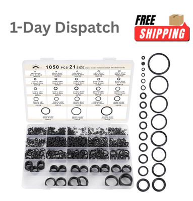 Romeda 1050 PCS O Ring Kit 21 Sizes Metric Nitrile Rubber Assortment.