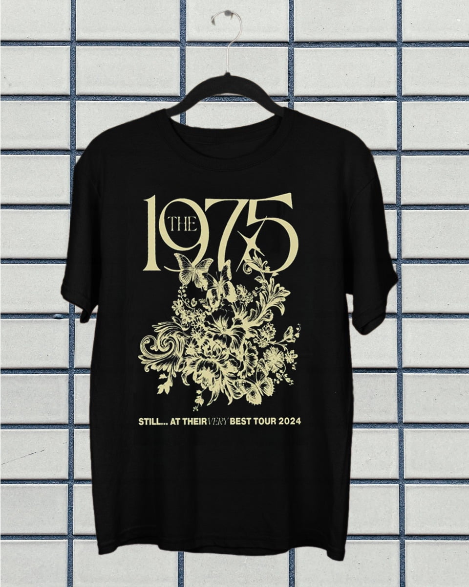 The 1975 Band For Fans 2024 Tour Cotton Black All Size T Shirt SE529