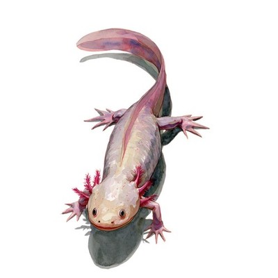 6x Sticker Axolotl Car Sticker 9x9cm Cute Kawaii Cute Lurch Pink Set