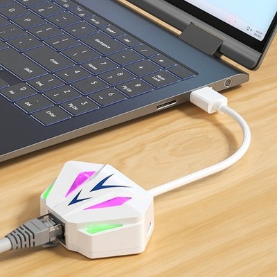 USB/Type C to Ethernet Adapter USB to RJ45 Computer Networking Internet LAN