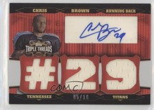 2006 Topps Triple Threads Auto Relics 5/18 Chris Brown #TTRA-90 Auto 0c2