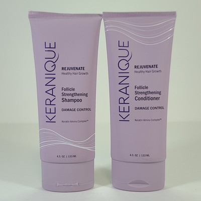 Keranique Damage Control Follicle Strengthening Shampoo & Conditioner Set 4.5oz