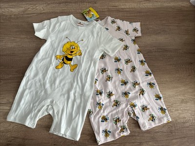 Baby Mädchen Pyjama Spielanzug Sommer Gr 98/104 Biene Maja