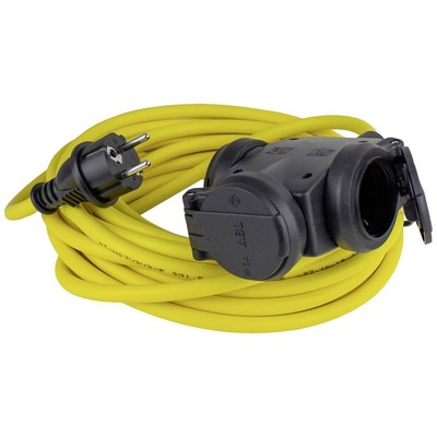 Prolunga Elettrica Gomma As Schwabe 10m – 3x1,5 Mm², IP44, Per Esterni E Cantieri – Con Spina E Presa Protetta