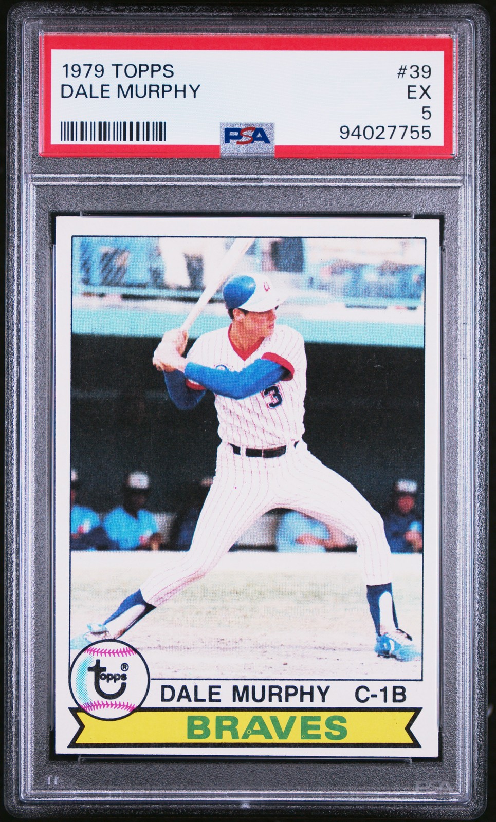 1979 TOPPS #39 DALE MURPHY PSA 5