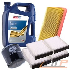 INSPEKTIONSPAKET FILTERSATZ SET A+5L EUROLUB 10W-40 FÜR MAZDA 323 F 4 BG 1.6 2.0