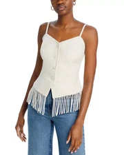 FORE Women's Top Sz S Fringe Vest